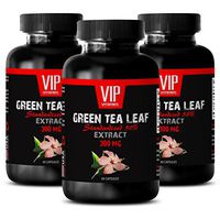 Natural Weight Loss Pills for Women - Green Tea Leaf Extract - Natural Green Tea Weight Loss - 3 Bottles 180 Capsules