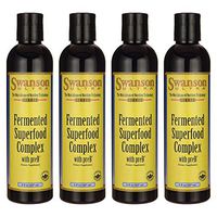 Swanson Fermented Superfood Complex with preb 8 fl Ounce (237 ml) Liquid (4 Pack)