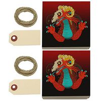 Chinese Skull Dragon Kraft Gift Boxes Set of 2