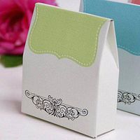 Efavormart 100 Tapestry Favor Box for Candy Treat Gift Wrap Box Party Favor Boxes Bridal Shower Anniverary Wedding Party-Sage Green