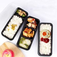 AXZHYX Bowl Disposable Plastic Break Lunch Box - Japanese Sushi Sashimi Pastry Packaging Dried Fruit Storage Box [50 Packs] Hotel Tableware Home Noodles Boiled Fish Soup Bowl (Color : L)