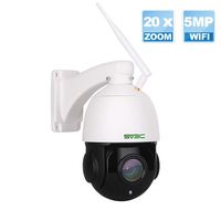 5MP PTZ WiFi Security Camera Outdoor, SV3C Pan Tilt with 20X Optical Zoom Wireless Surveillance CCTV IP Camera, HD 5 Megapixels 196ft Night Vision Camera, IP66 Waterproof Camera with Audio