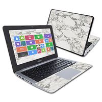 Mightyskins Skin Compatible with Asus Chromebook 11.6" C200ma Wrap Cover Sticker Skins White Marble