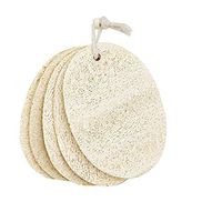 8 Pieces Loofah Cleaning Sponge,8 Pack Natural Loofah Pads Portable Household Dish Scrubber for Kitchen,Dishes,Bathroom,Furniture,3.6x4.7 Inch
