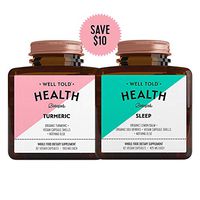 Well Told Health - The All Natural Recovery Bundle - Turmeric + Sleep (124 Vegan Capsules)