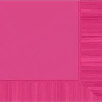 Amscan 2-Ply Bright Pink Luncheon Napkins, 50 Ct. | Party Tableware