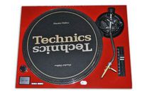 Technics Red Face Plate for Use With Technics SL1200/SL1210 MK2 Turntables