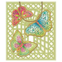 Caspari Butterfly Trellis Large Gift Bag - 1 Each