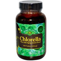 Pure Planet Premium Cracked Cell Chlorella, 200 mg, 600 Tablets