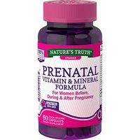 Nature's Truth Prenatal Vitamin and Mineral Formula Capsules, 60 Count