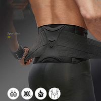 Premium Lower Back Lumbar Support Belt Brace with Copper Infused Nylon- Best for Sport or Work Related Low Back Pain - Comfortable Lightweight Design - Unisex,L