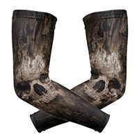 LEVEIS Skull Arm Sleeves UV Protection for Men Women Sunblock Protective Gloves Running Golf Cycling Driving Long Arm Cover 1 Pair