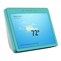 MightySkins Skin Compatible with Amazon Echo Show (2nd Gen) - Solid Turquoise | Protective, Durable, and Unique Vinyl Decal wrap Cover | Easy to Apply, Remove, and Change Styles | Made in The USA