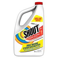 Shout Triple-Acting Laundry Stain Remover for Everyday Stains Liquid Refill, 60 fl oz - Pack of 6