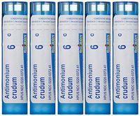 Boiron Antimonium Crudum 6Cs (Pack of 5) Homeopathic Medicine for Indigestion