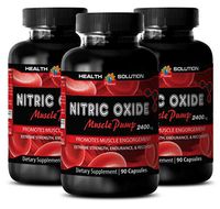 Nitric Oxide boosters - Nitric Oxide Muscle Pump 2400MG - Increase Arousal and Sexual Desire (3 Bottles)