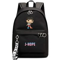 Hosston Kpop BTS Bangtan Boys Backpack Unisex Casual Schoolbag Laptop Bag College Bag Travel Rucksack Nice Gift for A.R.M.Y (Black 11-J-HOPE)