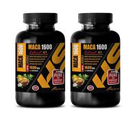 Muscle Supplements for Men Pills - Increase Testosterone for Men Natural - MACA 1600MG Extract 4:1 - Peruvian maca Root Capsules for Men - 2 Bottles 120 Capsules