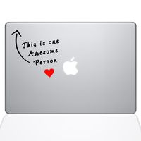 The Decal Guru Awesome Person MacBook Decal Vinyl Sticker - 13" MacBook Pro (2015 & Older) (1294-MAC-13P-NA)