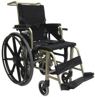 Karman Healthcare KMAA20 KMAA20 Convertible Airplane Aisle Chair, Foot Operated 24 in. Quick Release Rear Wheels, also comes with 7 in. Rear Wheels
