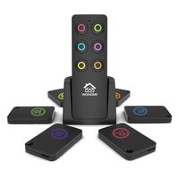 Wireless Key Finder, WOHOME Key Tracker Anti-Lost Alarm RF Item Key Locator for Key Chain Tracker Pet Tracker Wallet Tracker Remote Finder (6 Receivers)