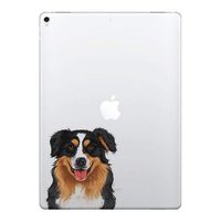 FINCIBO 5 x 5 inch Cute Black Aussie Australian Shepherd Dog Removable Vinyl Decal Stickers for iPad MacBook Laptop (Or Any Flat Surface)