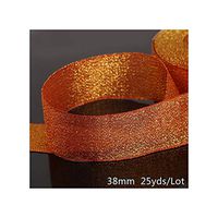 Ribbon Organza Ribbon for Wedding Party Decoration Gift Wrap Ribbons DIY Handmade Material (25Yards 38mm),Orange
