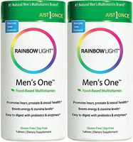 Rainbow Light Men's One Multivitamin (Pack of 2) with Coconut Oil and Hypromellose, 150 Count each