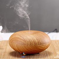 150ml Essential Oil Diffuser, Wood Grain Aromatherapy Diffuser Night Light Ultrasonic Aroma Humidifier