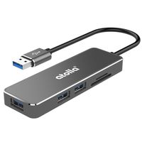USB 3.0 Hub, Atolla 3 Ports USB 3.0 Splitter Portable Aluminum Data Hub with SD&TF Card Reader for iMac, MacBook or Any Other USB Devices.