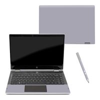 MightySkins Skin Compatible with HP Pavilion x360 14" (2018) - Solid Gray | Protective, Durable, and Unique Vinyl Decal wrap Cover | Easy to Apply, Remove, and Change Styles | Made in The USA