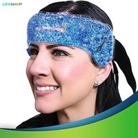 LifeShop Health+ Migraine Pain Relief Hot & Cold Wrap Reusable wtih Gel Beads Dual Temperature Instant Relief
