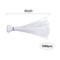 10Gtek NZT-025-100-WT/1000 Small Zip Ties, 4 Inch(1000pcs), White