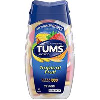 TUMS Ultra 1000 Tablets Assorted Tropical Fruit 72 Tablets (Pack of 10)