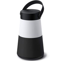 LED Night Light Bluetooth Speakers,Portable Wireless Speaker 360 HD Surround Sound & Rich Stereo Bass,Dual Pairing,USB Disk/AUX-in/TF Card,FM Radio,for Camping Outdoors Home and Party - Black