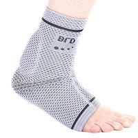 BRD Sport Achilles Compression Ankle Brace - FDA Registered Brace Offers Breathable, Comfortable Recovery from Pain, Swelling, Tendonitis (Gray with Charcoal Accent Stripe, M [8.25"-9"])