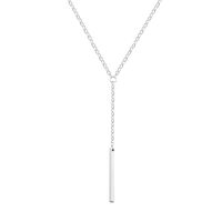 choice of all Long Lariat Y Pendant Necklace for Women Bar Pendant Necklace Jewelry (C:silver circle bar)