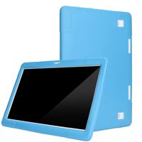 VanseeUniversal Silicone Cover Case for 10 10.1 Inch Android Tablet PC (Light Blue)