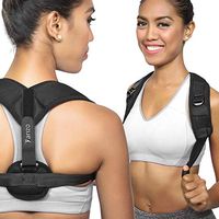 Yarizo Posture Corrector for Women Men and Teens | Back Brace relieves Pain from Slouching, Hunching, Thoracic Kyphosis and Rounded Shoulders | Front Adjustable Straps | Comfortable Neoprene