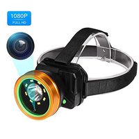 JazCams 1080P Bright LED Headlamp Camera Headlight Waterproof Outdoor Sport Video Recorder