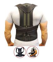 Posture Corrector for Women & Men + Clavicle Brace Adjustable + Perfect Posture Back Brace to Improve Bad Posture Comfortable Easy to WEAR (M: Waist Length fits 31.4-37.4", Black)