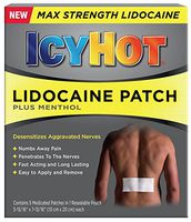 Icy Hot Lidocaine Patch Plus Menthol 5 ea (Pack of 3)
