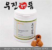 Woojin Charcoal Moxa Cone (Smokeless) 50pcs (Buy 9 Get 1 Free)