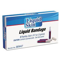 Acme United 90447 Liquid Bandage 0.017 Oz Pipette 4/Box