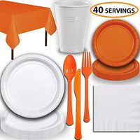 18 oz Party Cups, 96 Count - Aqua, White, Light Pink - 32 Each Color