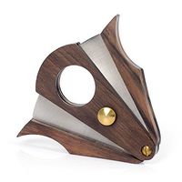 Stainless Steel Double Cut Blade Wood Cigar Cutter (Type 1)