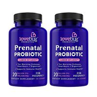 Prenatal Probiotic Supplement, May Relieve Pregnancy Related Constipation or Diarrhea - Extra Folic Acid Formula. (60)