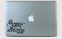 SimplyVinylized Peter Pan to Live Quote Vinyl Decal Sticker Purple