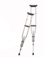 CHAONAO Foldable Underarm Crutches for Disabled People Elderly Mobility, Aluminium Lightweight Adjustable Axilla Crutches