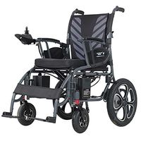 AINIDEMA Intelligent Lightweight Folding Power Wheelchair Electric Wheel Chair Dual Motor 250W Folding Electric Wheelchairs Lightweight 3 Mile/H Compact